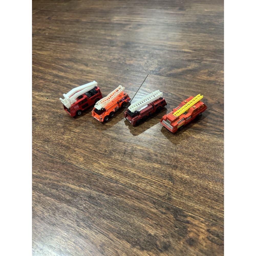 Vintage Matchbox Fire Truck Lot of 4 1975 1981 1982 Blaze Buster Ladder Diecast